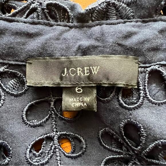 J. Crew Button Up Shirt in Embroidered Eyelet w/ Matching Cami - Picture 6 of 6